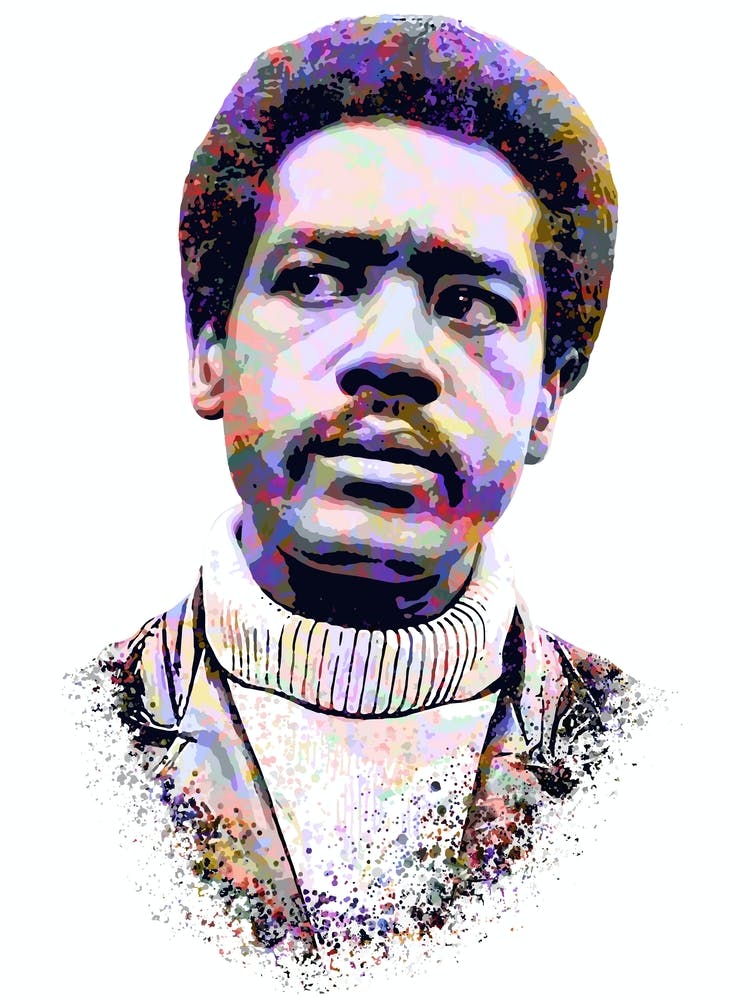 Bobby Seale Splash Colorful Art