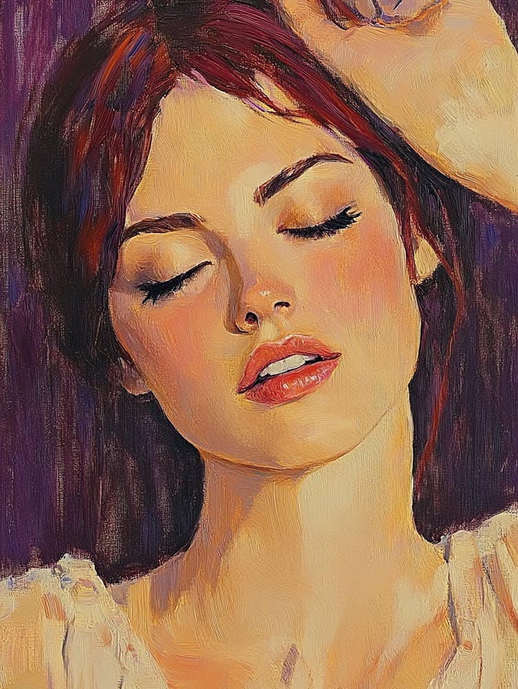 Woman With Eyes Closed 1