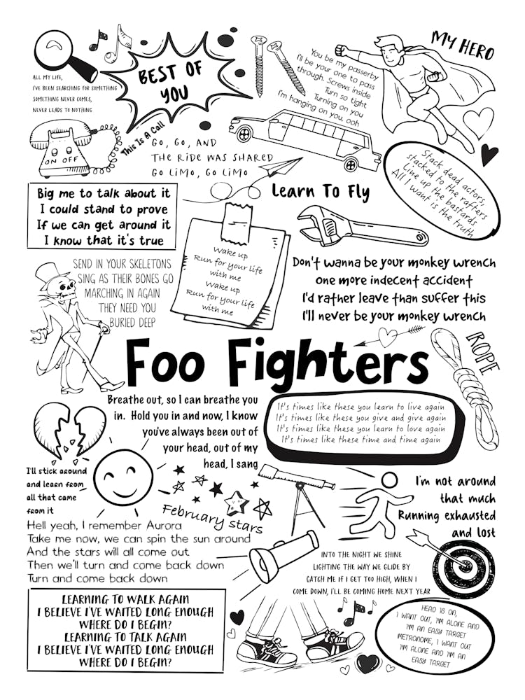 Foo Fighters Doodle Lyrics