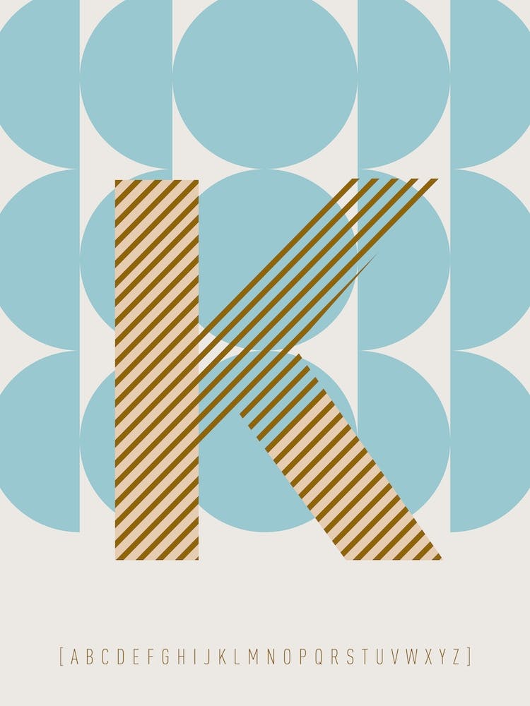 K Schriftart Alphabet