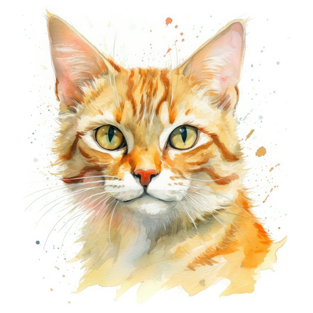 Cheetoh Cat Portrait 2