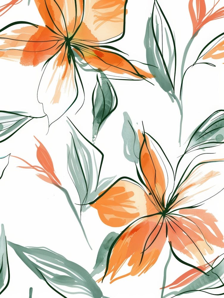 Orange Flowers 18