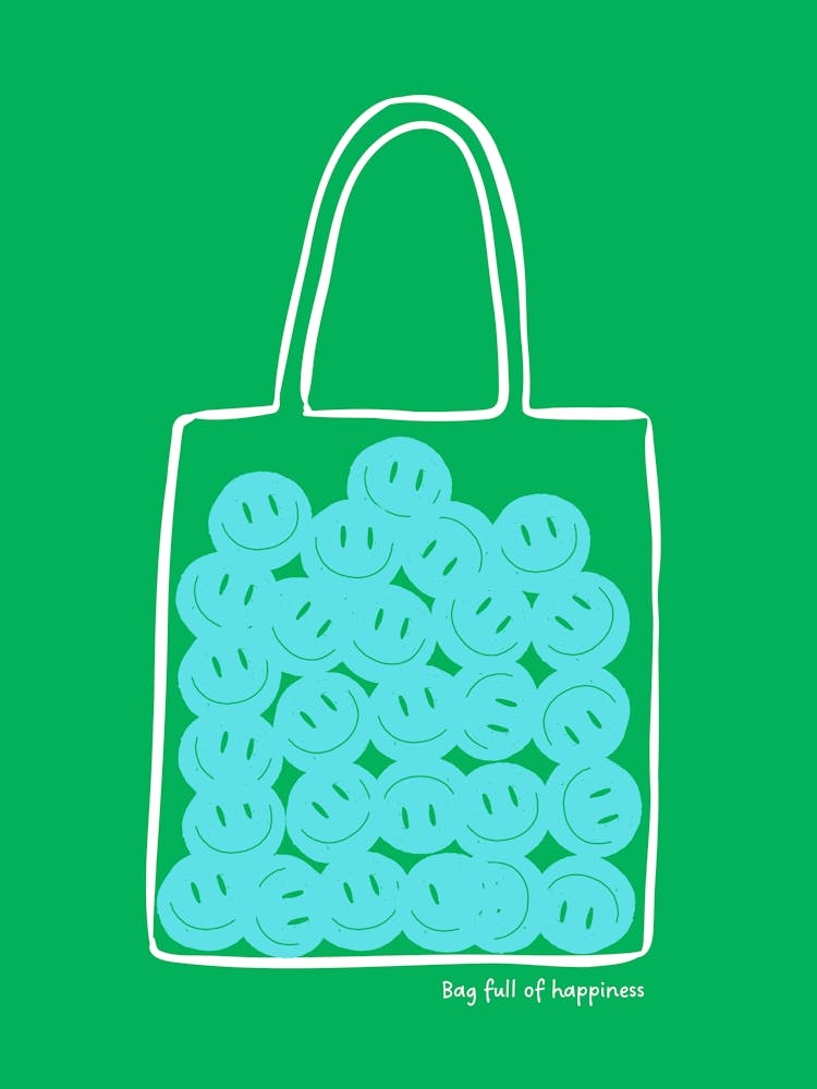 Bag full of happiness - green