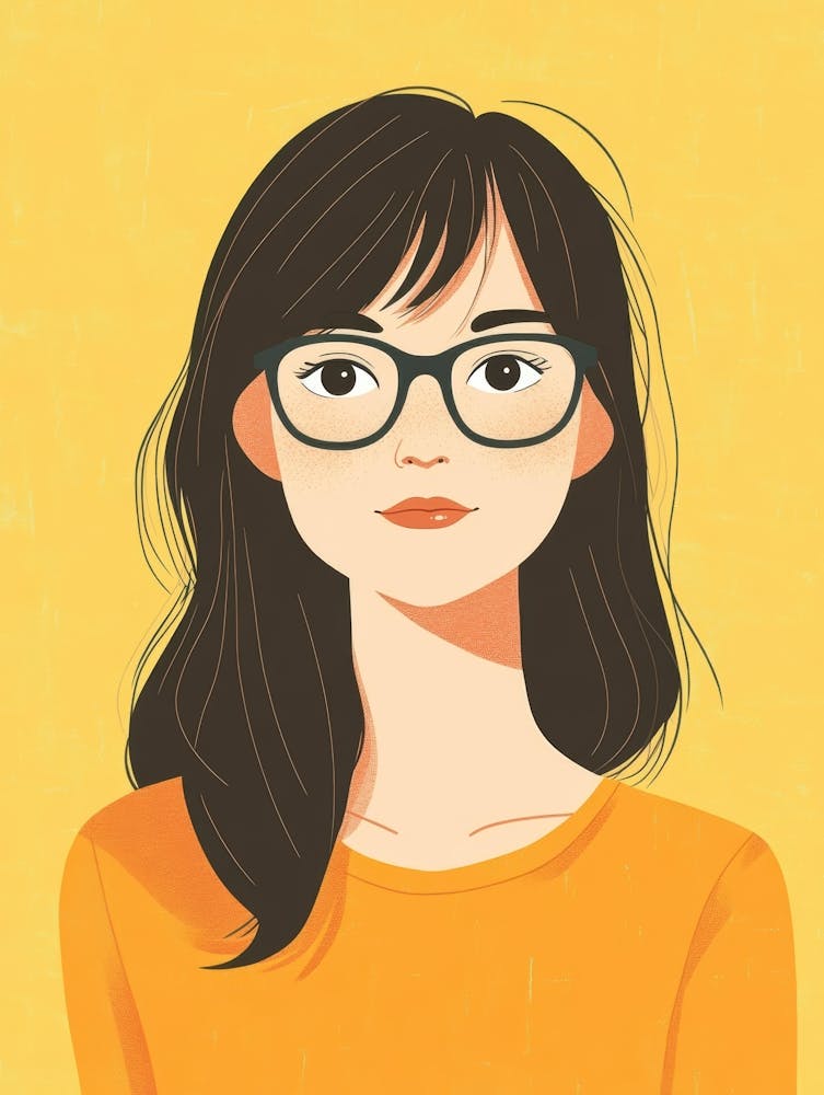 Portrait Of A Woman With Glasses 1