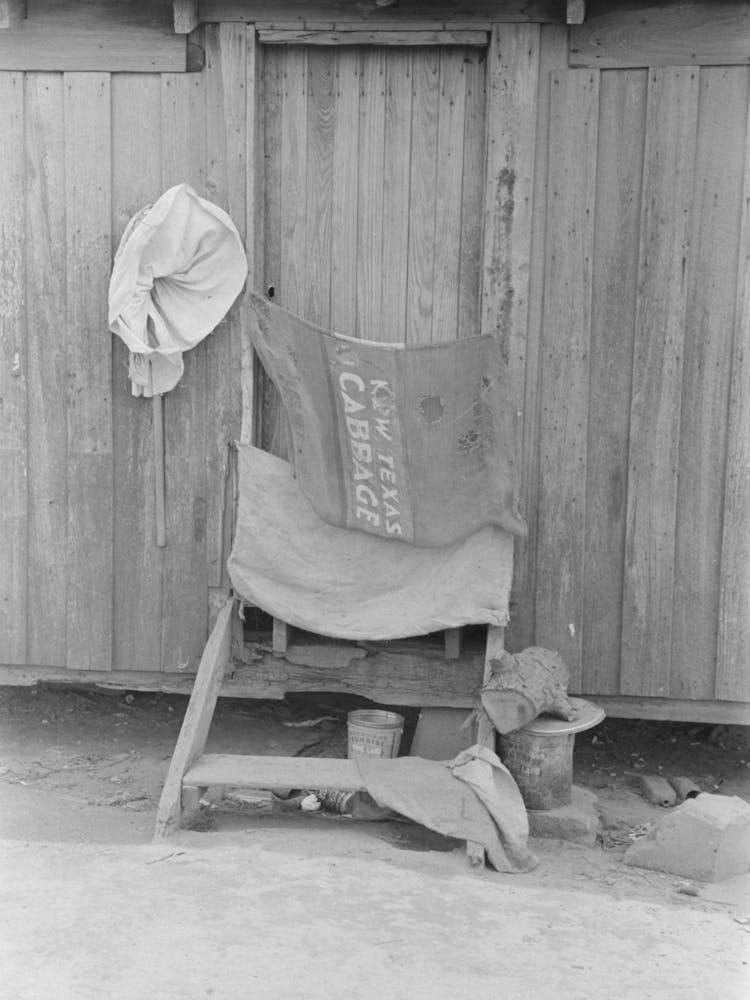 Entrée arrière de la cabane de métayer, New Madrid County, Missouri par Russell Lee