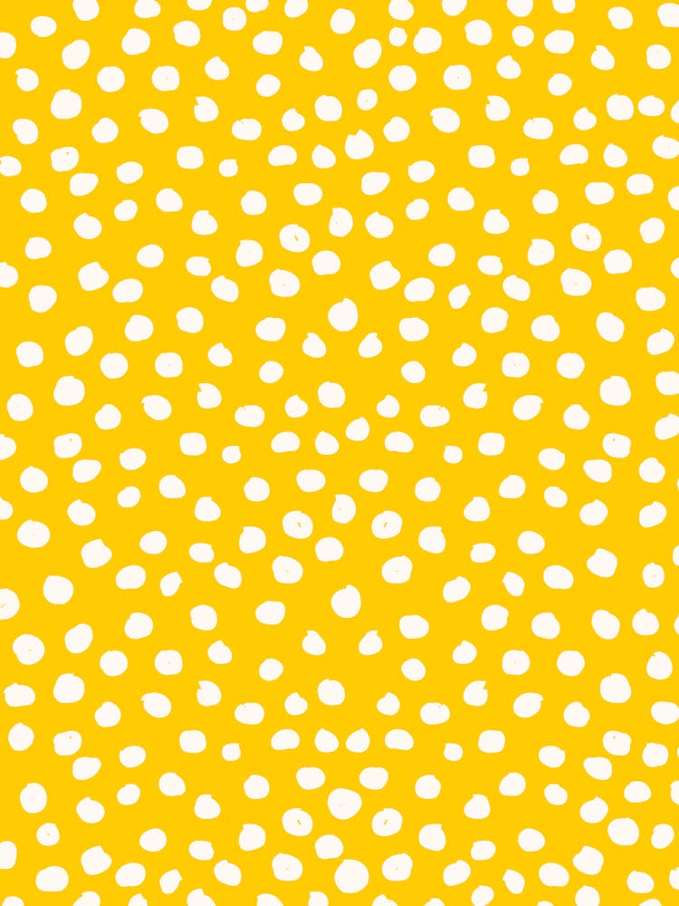 Leopard Print Dots Yellow