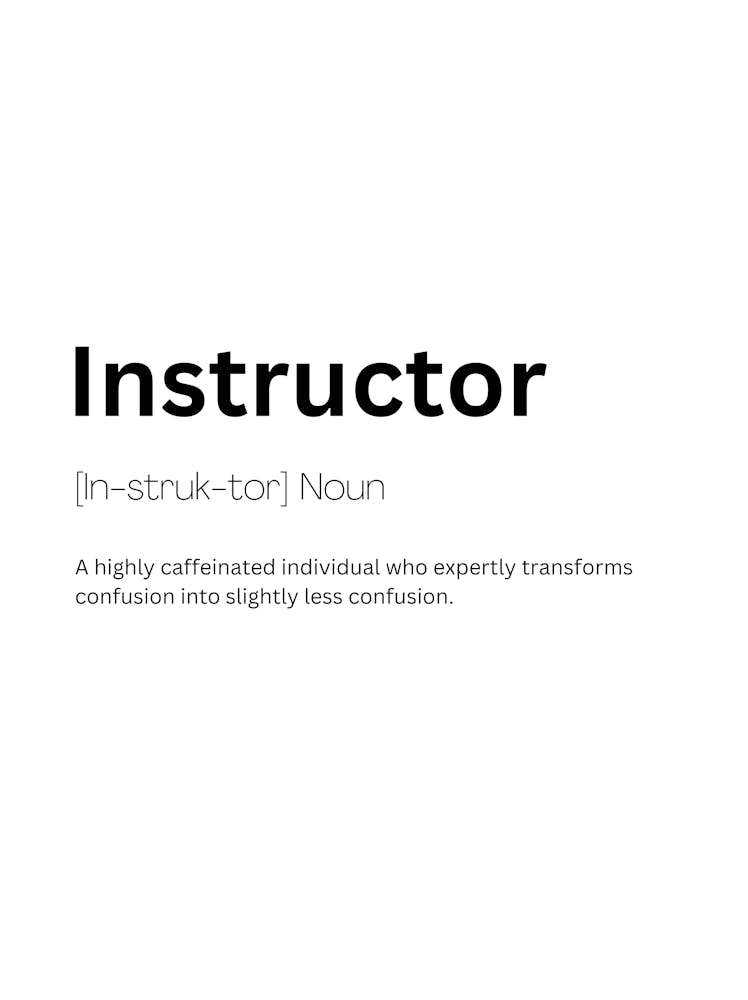 Instructor Definition Meaning