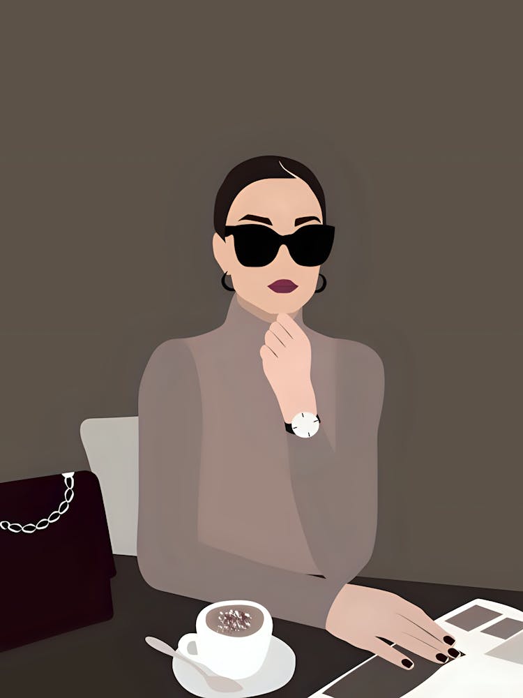 Woman With A Cup Of Coffee