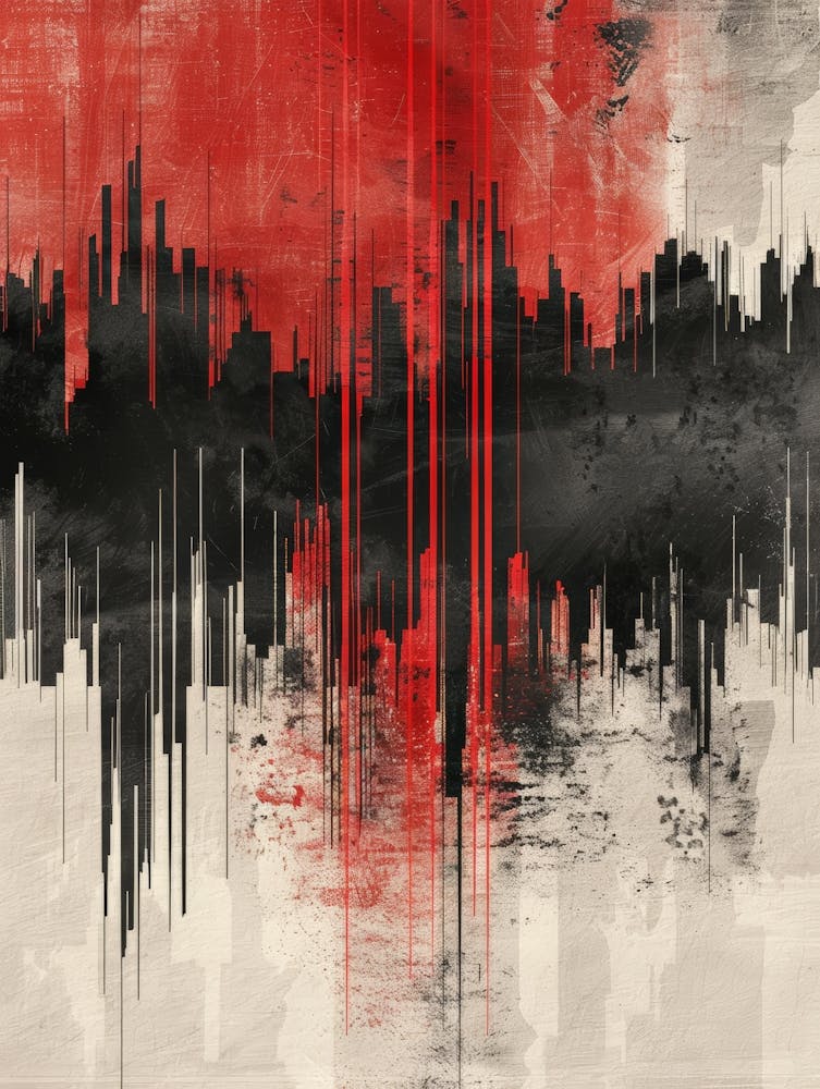 Red City Canvas Print