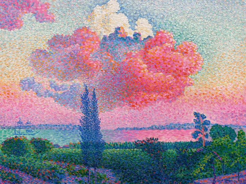 Rosa Himmel Landschaft
