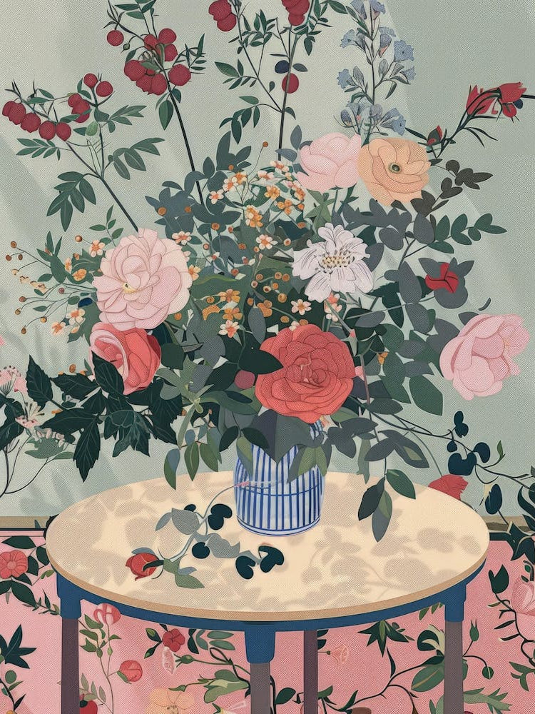 Vase Of Roses