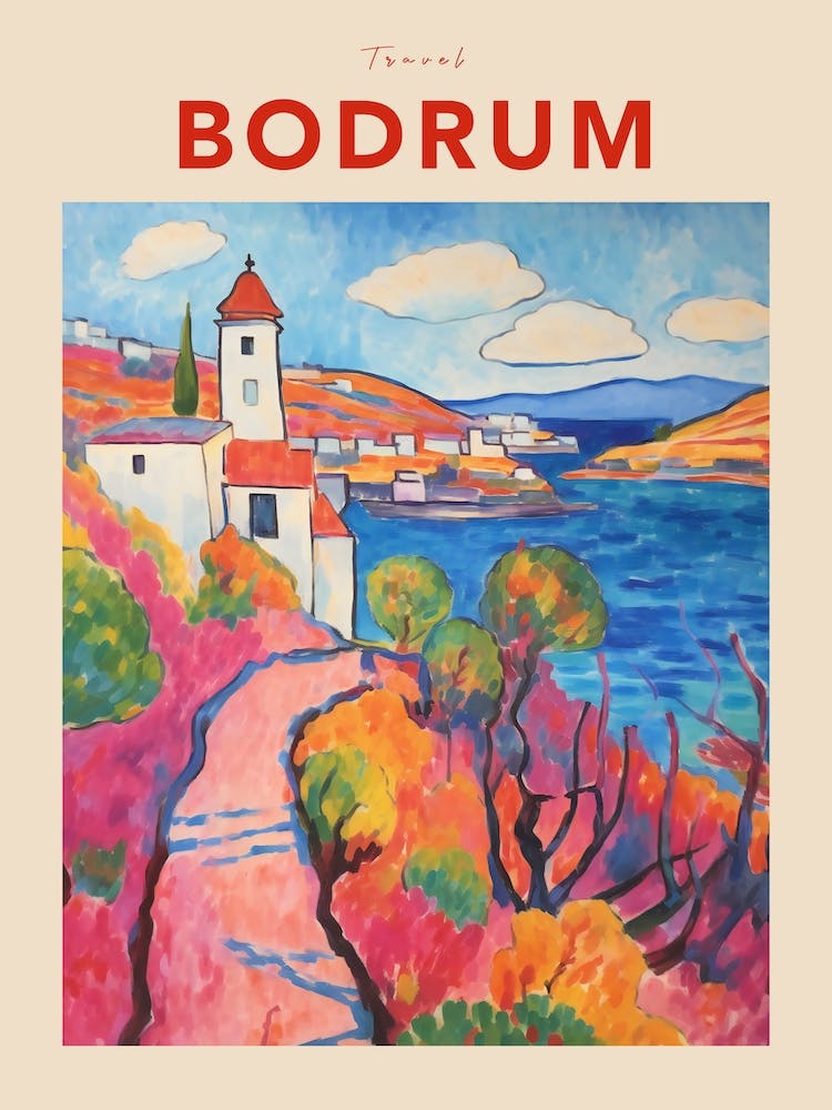 Data Set 40 Fauvist Travel Poster