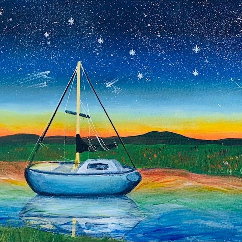 Sailboat At Night