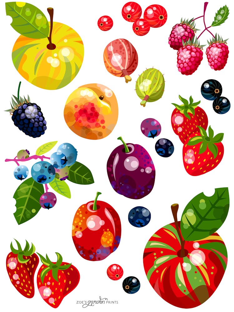 Mixed Fruit Print