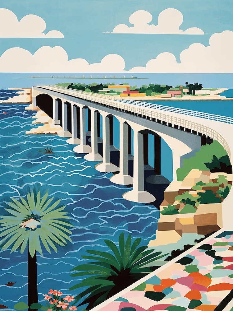 King Fahd Causeway, Saudi Arabia Colourful 4