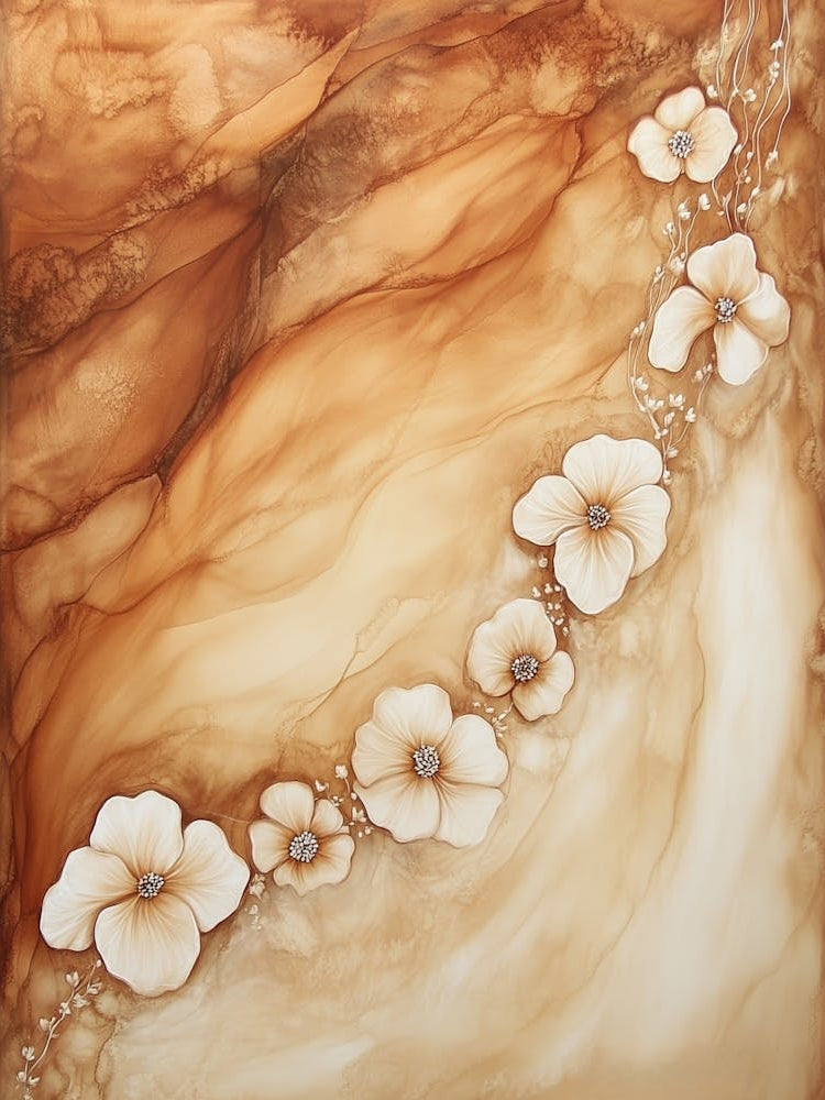 Flowers In The Sand Art