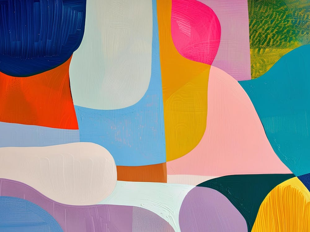 Abstract Painting Colors of Mallorca 1
