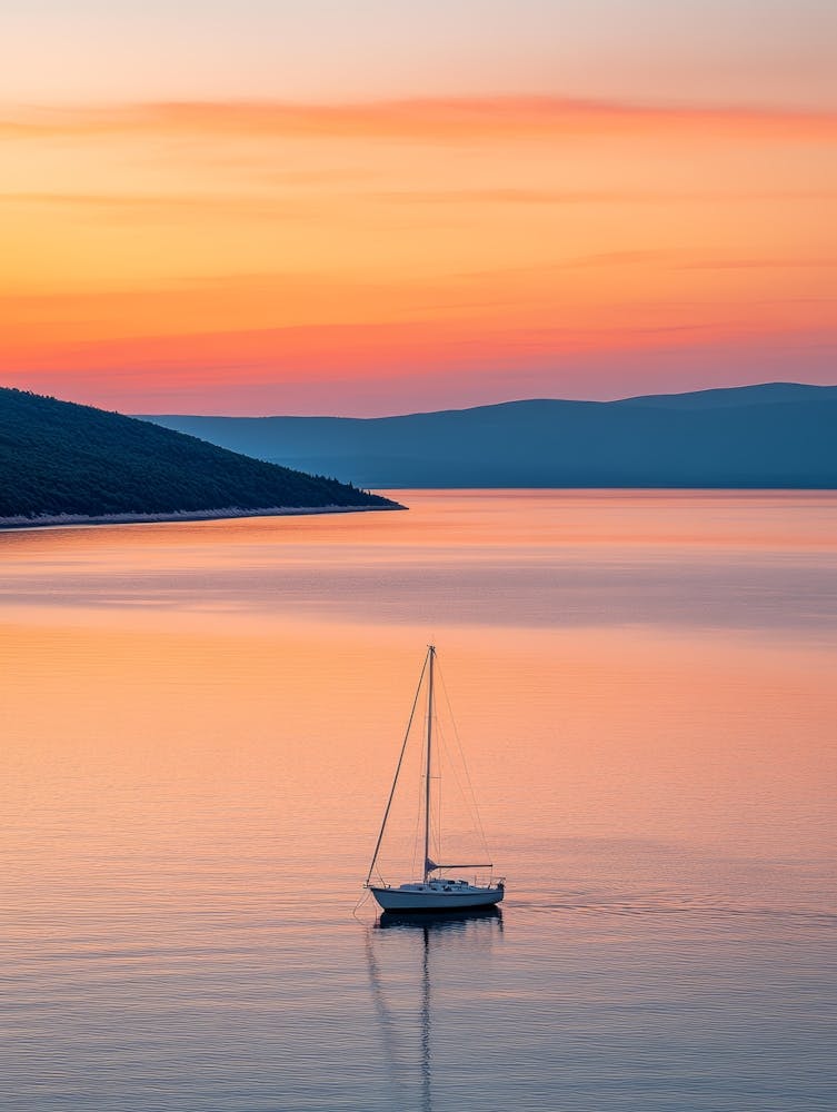 Sailboat At Sunset 49