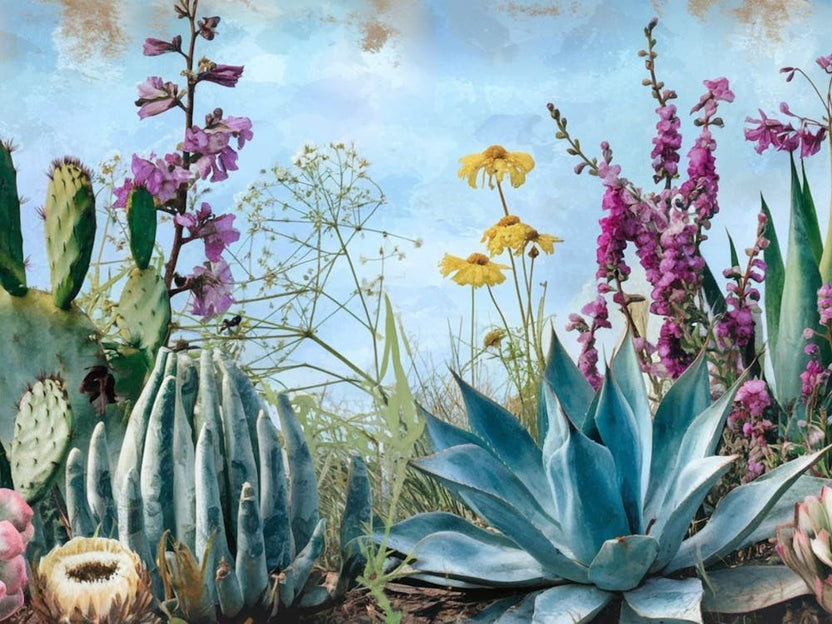 Sunny Cactus Garden - Desert Floral