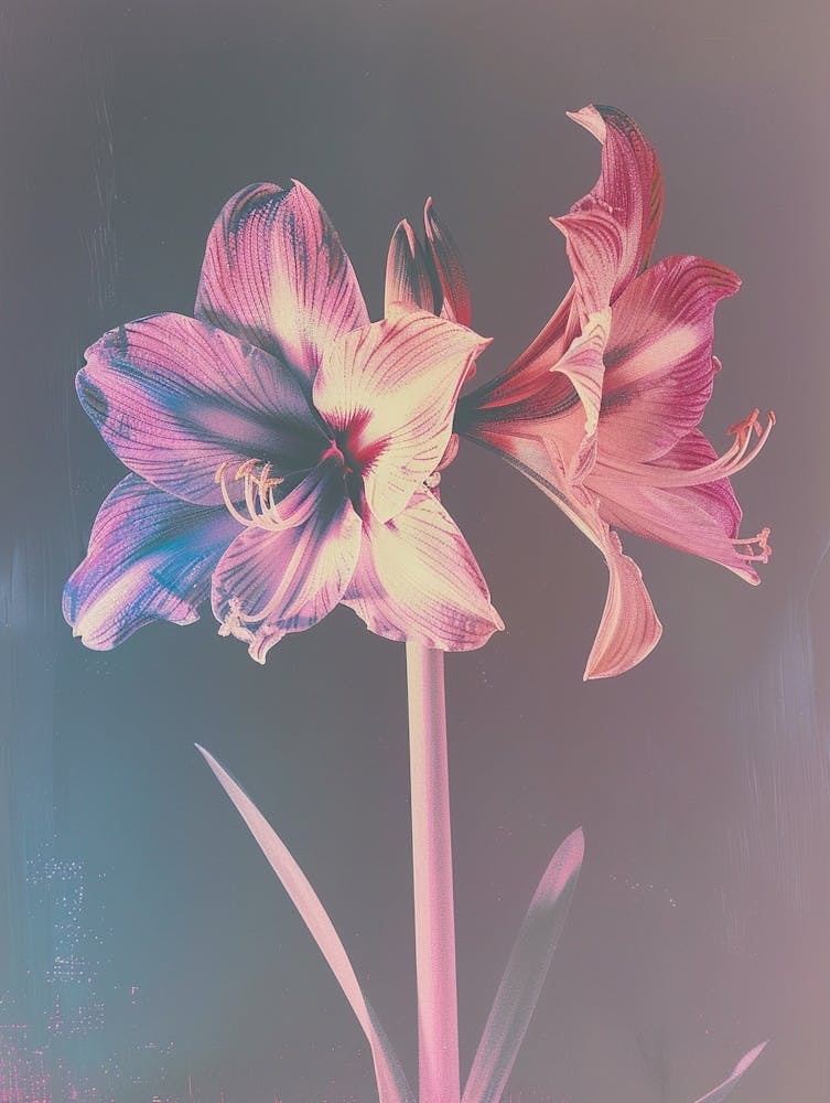 Iridescent Flower Amaryllis 1
