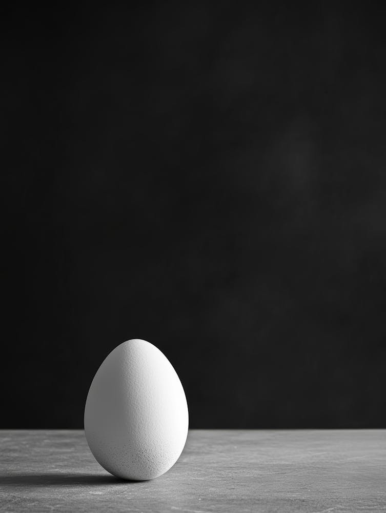 White Egg On A Table