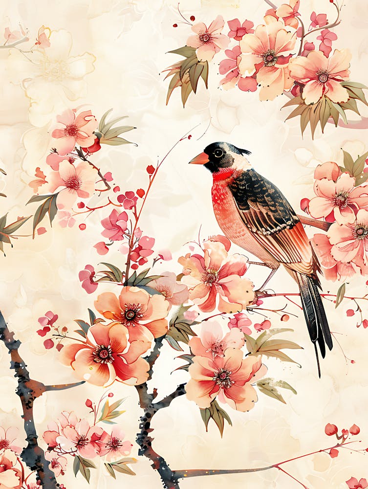 Bird Flowers Chinese