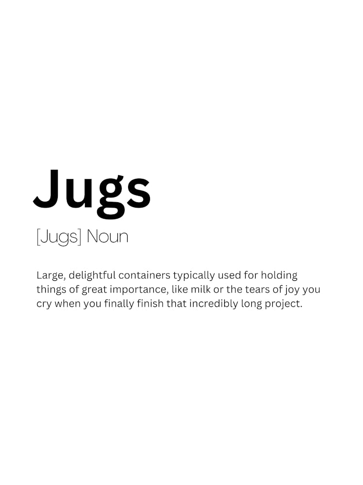 Jugs Definition Meaning