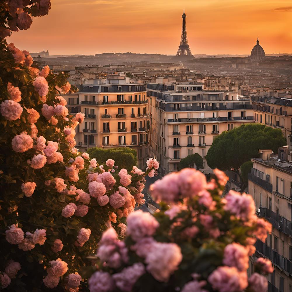 Sunset In Paris