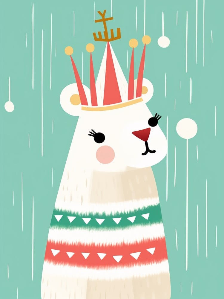 Little Llama 1 Wearing A Crown