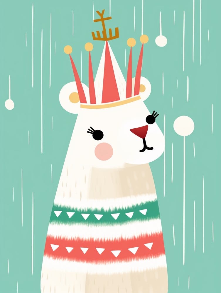 Little Llama 1 Wearing A Crown