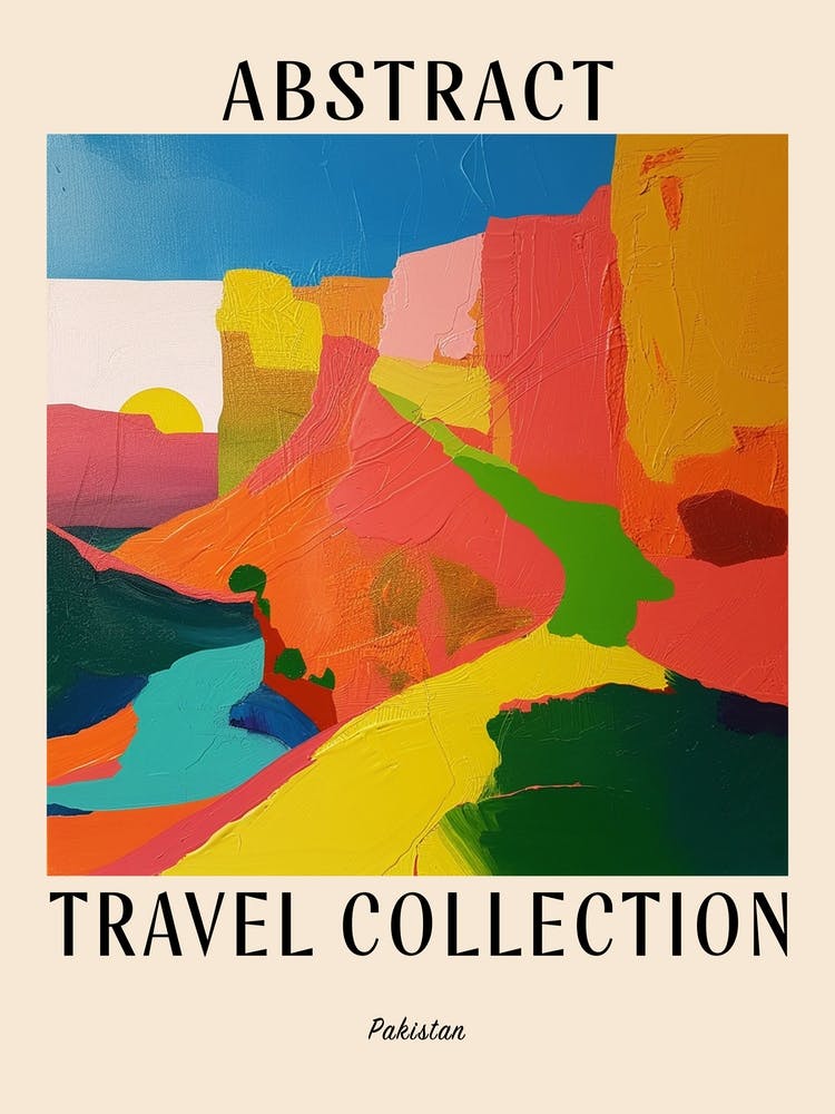 Abstract Travel Collection Poster Pakistan 2