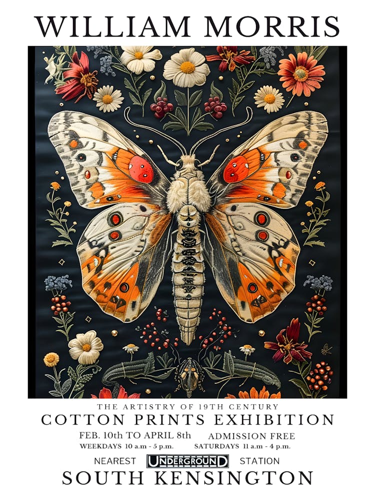 William Morris Cotton Prints Exhibition 83