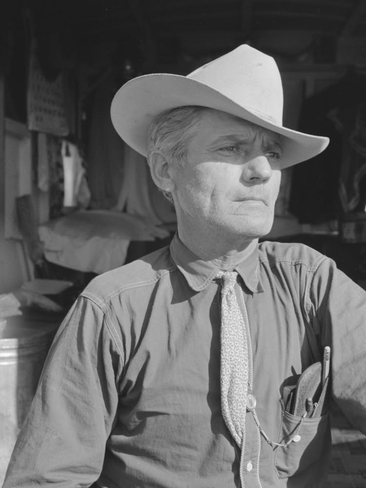 Former Cowboy Now Traveling Around The Country, He Is Supported By A Private Income, Weslaco, Texas By Russell Lee