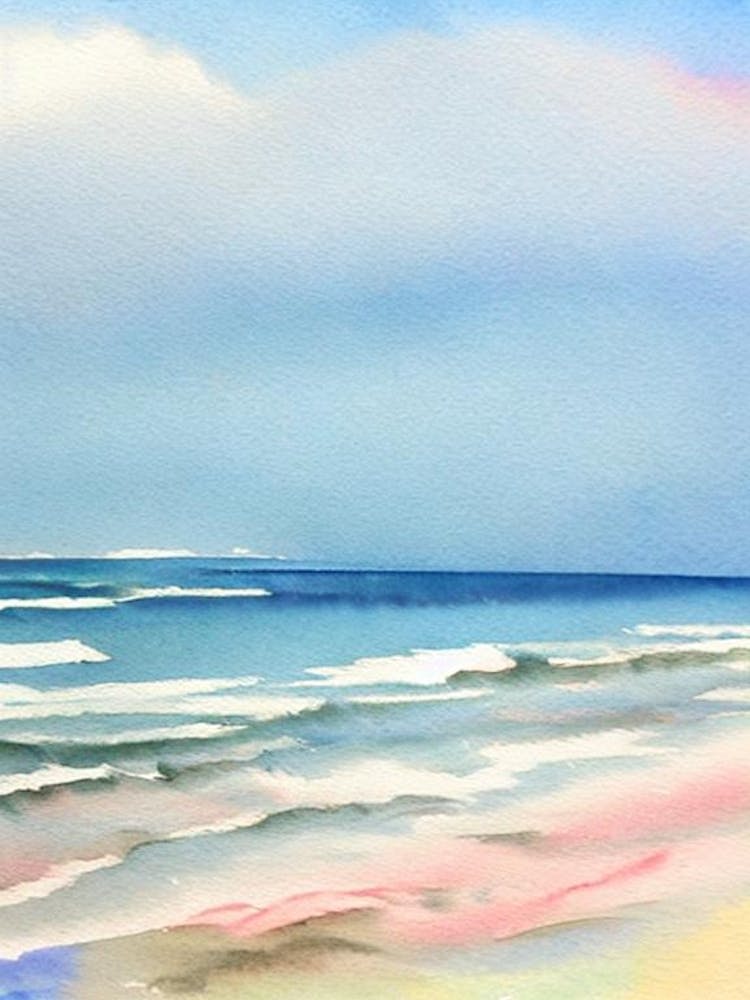Daytona Beach 3, Florida Watercolour