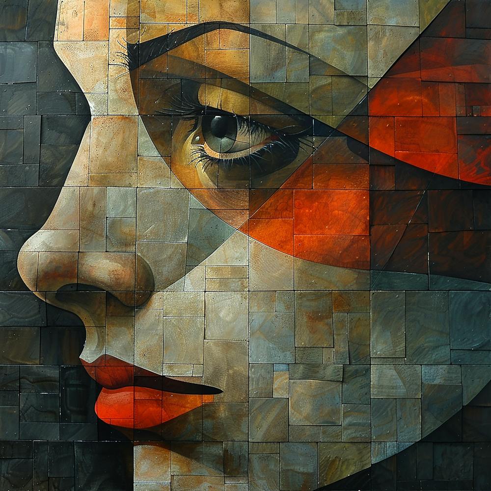 Abstract Of A Woman'S Face 2