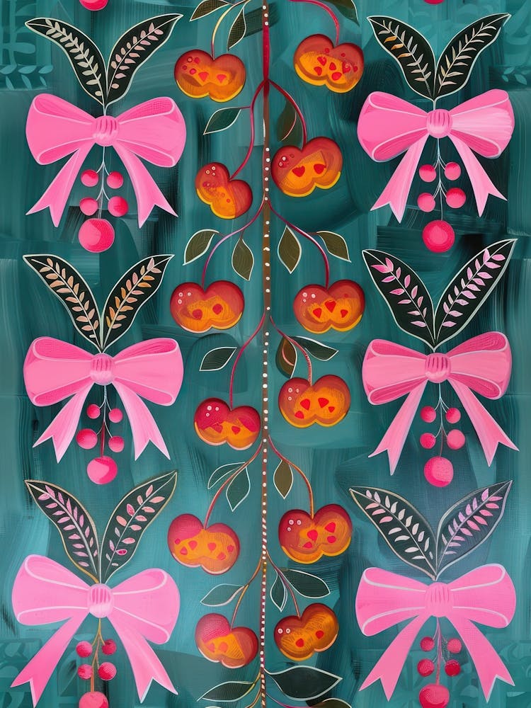 Cherry Pink Coquette 1 Motif