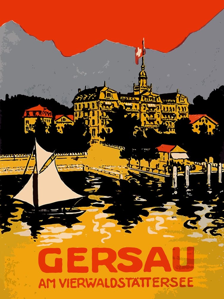Gersau, City Port, Switzerland