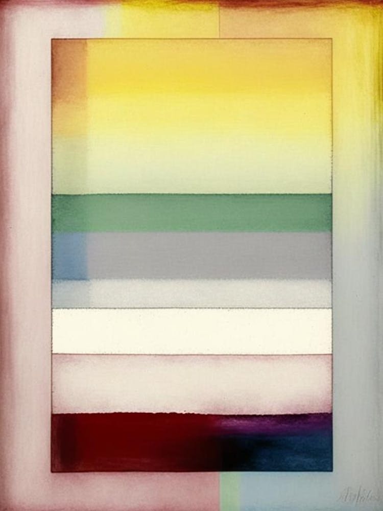 Rainbow Symbol Abstract Painting