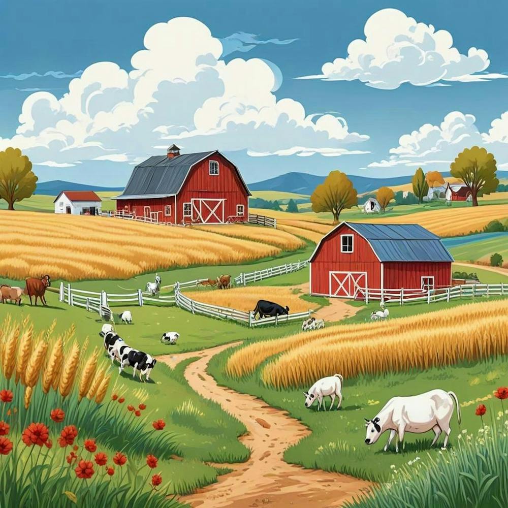 Grassland With Ship (2)