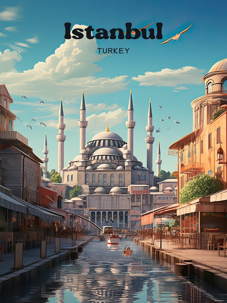 Istanbul Turquie Hagia Sophia Illustration d'Art