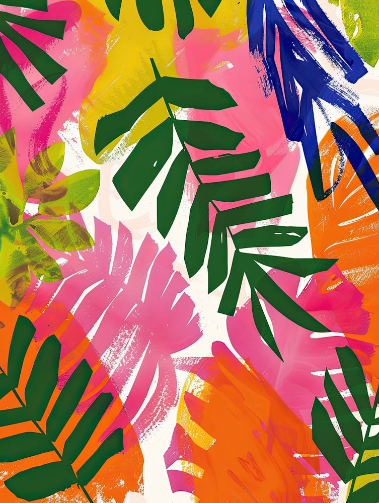 Botanical Blaze Matisse Style