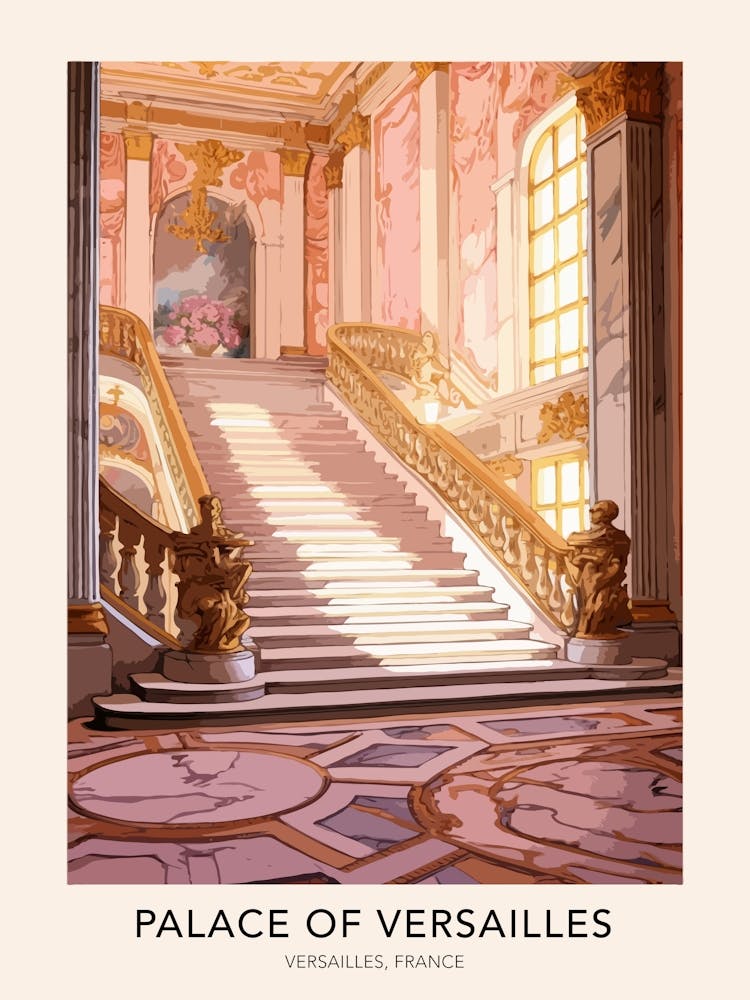 Palace Of Versailles Versailles France Travel Poster