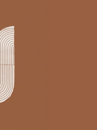 Geometric Object On Terracotta