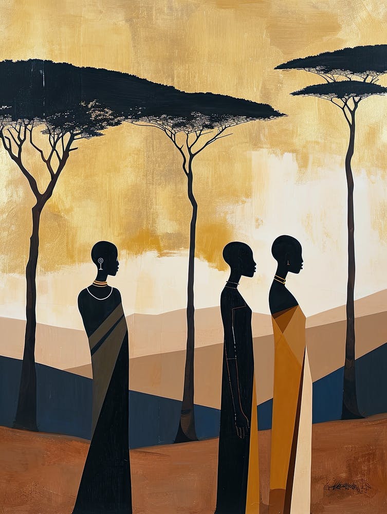 The African Women; A Boho Echo