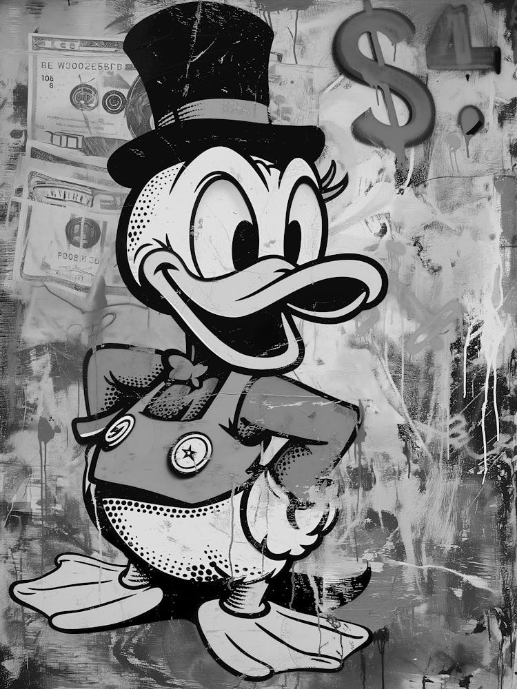 Donald Duck In Top Hat