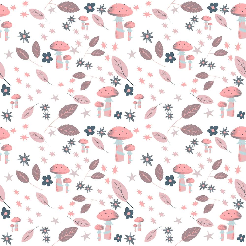 Pink And Gray Seamless Pattern
