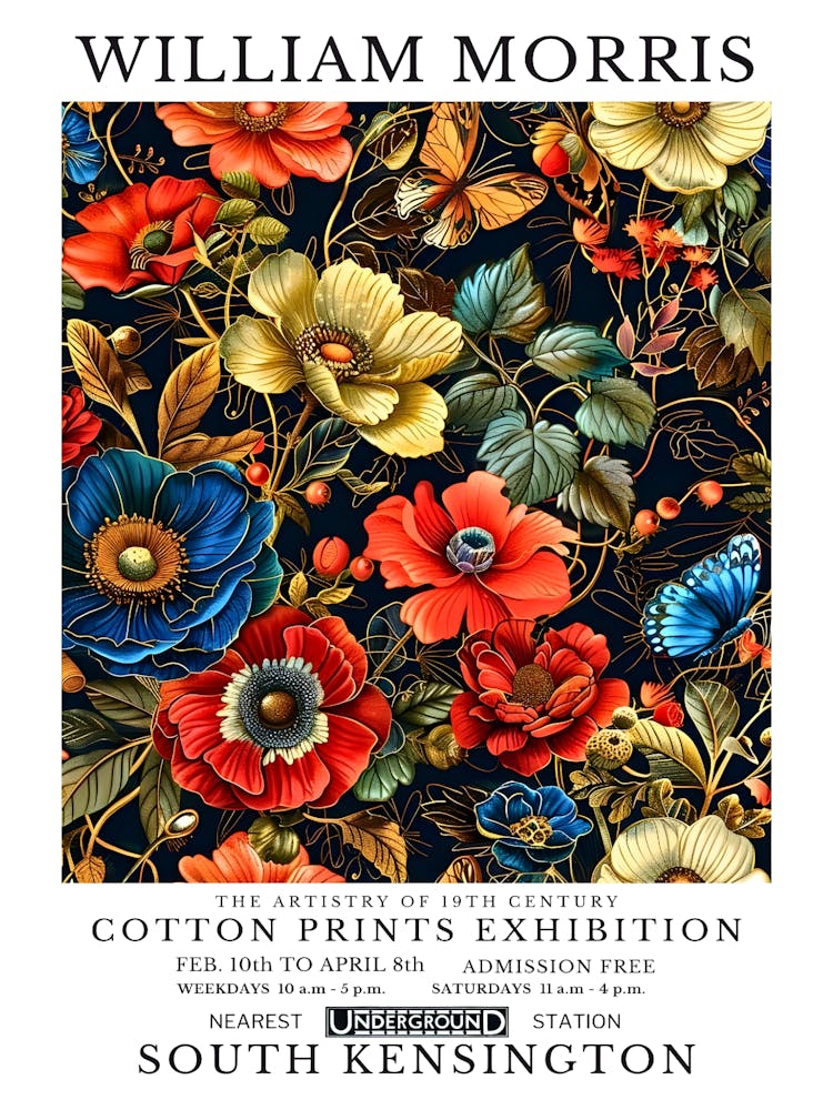 William Morris Cotton Prints Exhibition 96
