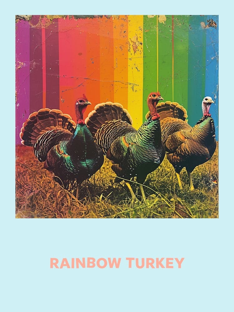 Rainbow Turkey Poster 3