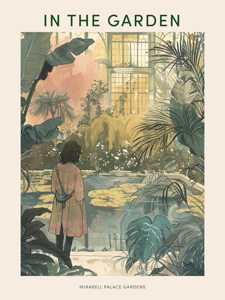 Im Garten Poster Mirabell Palace Gardens Österreich 4