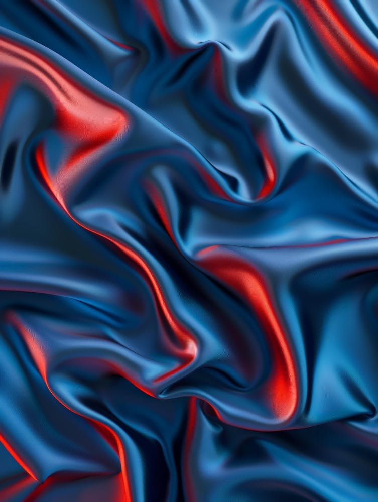 Blue And Red Silk Background